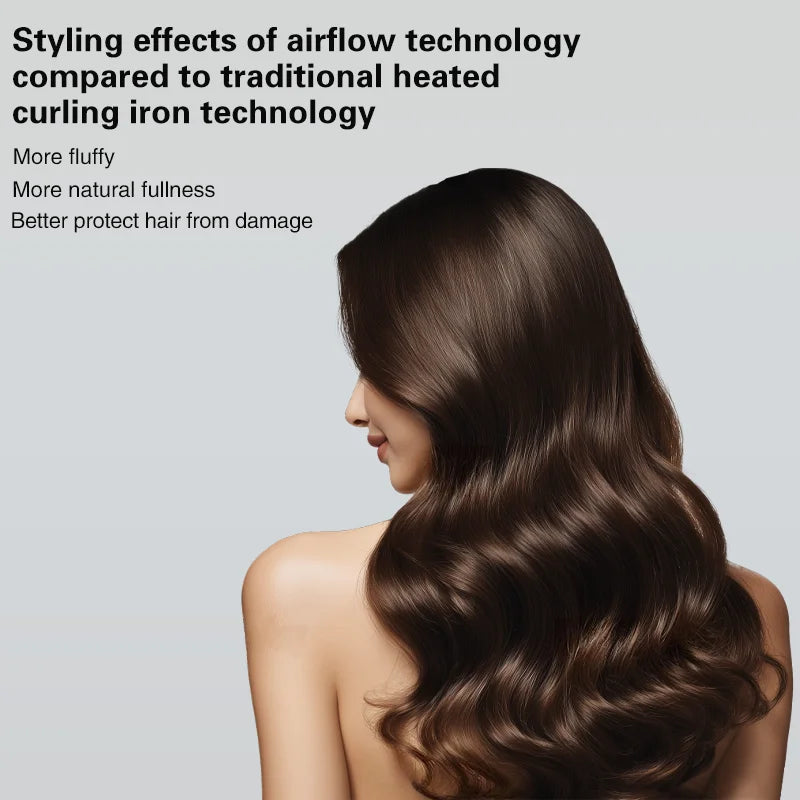 7-in-1 hair dryer set multi-function curling iron hair straightener hot air comb styling set for home salon-like effect