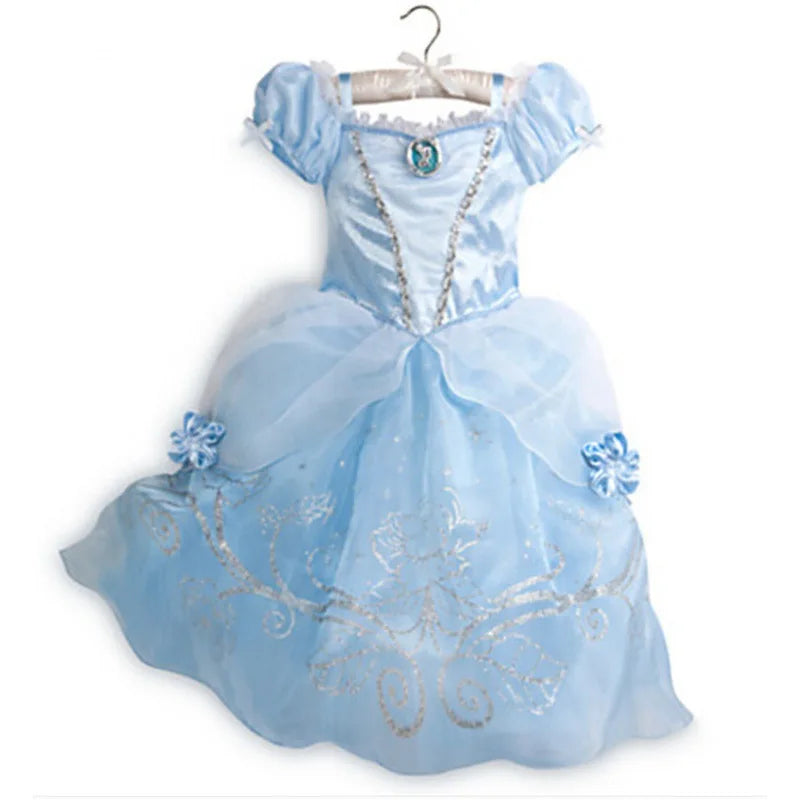 Costume da principessa per bambine, festa di Halloween, cosplay, vestiti per Natale, compleanno, carnevale, travestimento da Rapunzel.