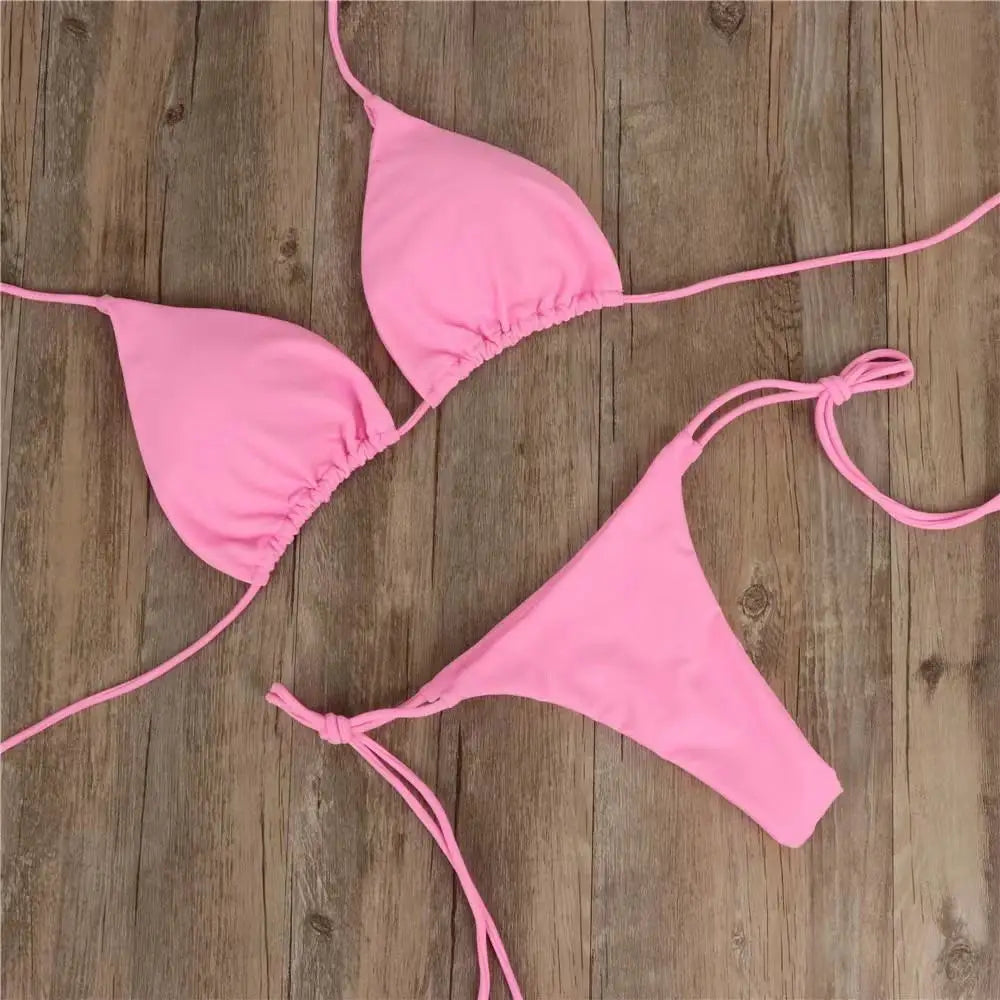Costume da bagno estivo da donna, bikini sexy, set bikini push-up con reggiseno imbottito e perizoma, due pezzi, costume da bagno da spiaggia, costumi da bagno sexy da donna