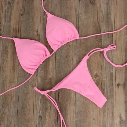 Costume da bagno estivo da donna, bikini sexy, set bikini push-up con reggiseno imbottito e perizoma, due pezzi, costume da bagno da spiaggia, costumi da bagno sexy da donna