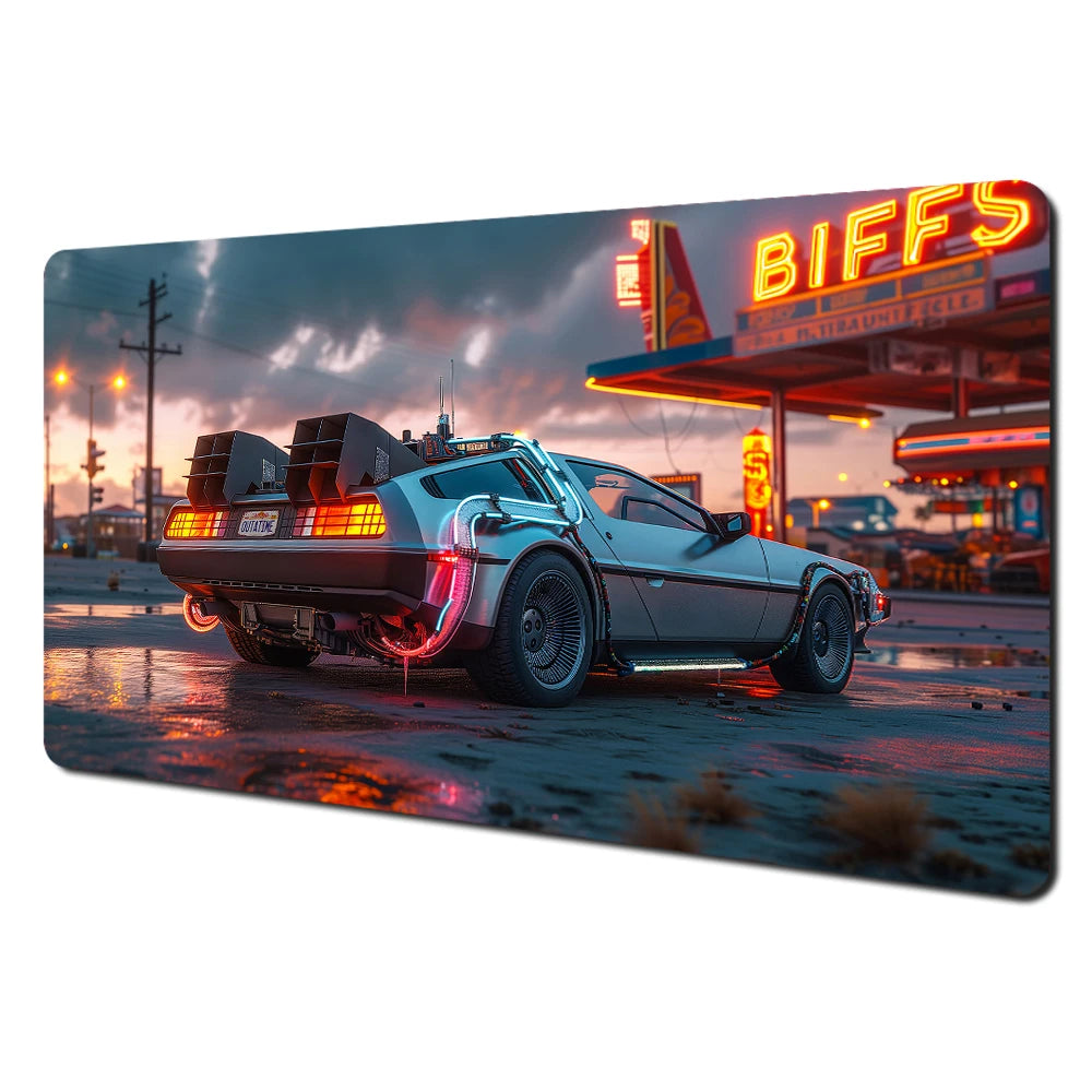 Ukiyo-e style sports cars and fantastical landscape large Mouse Pad Desk Mat pc accessories Gaming pad office rug Mouse carpet