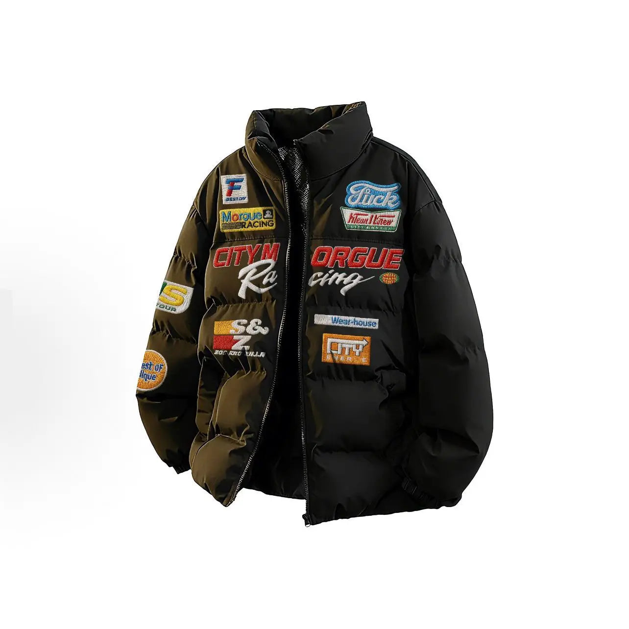 Warm cotton embroidery jackets men top quality trendy loose collar thick coat men winter harajuku casual jacket for couples