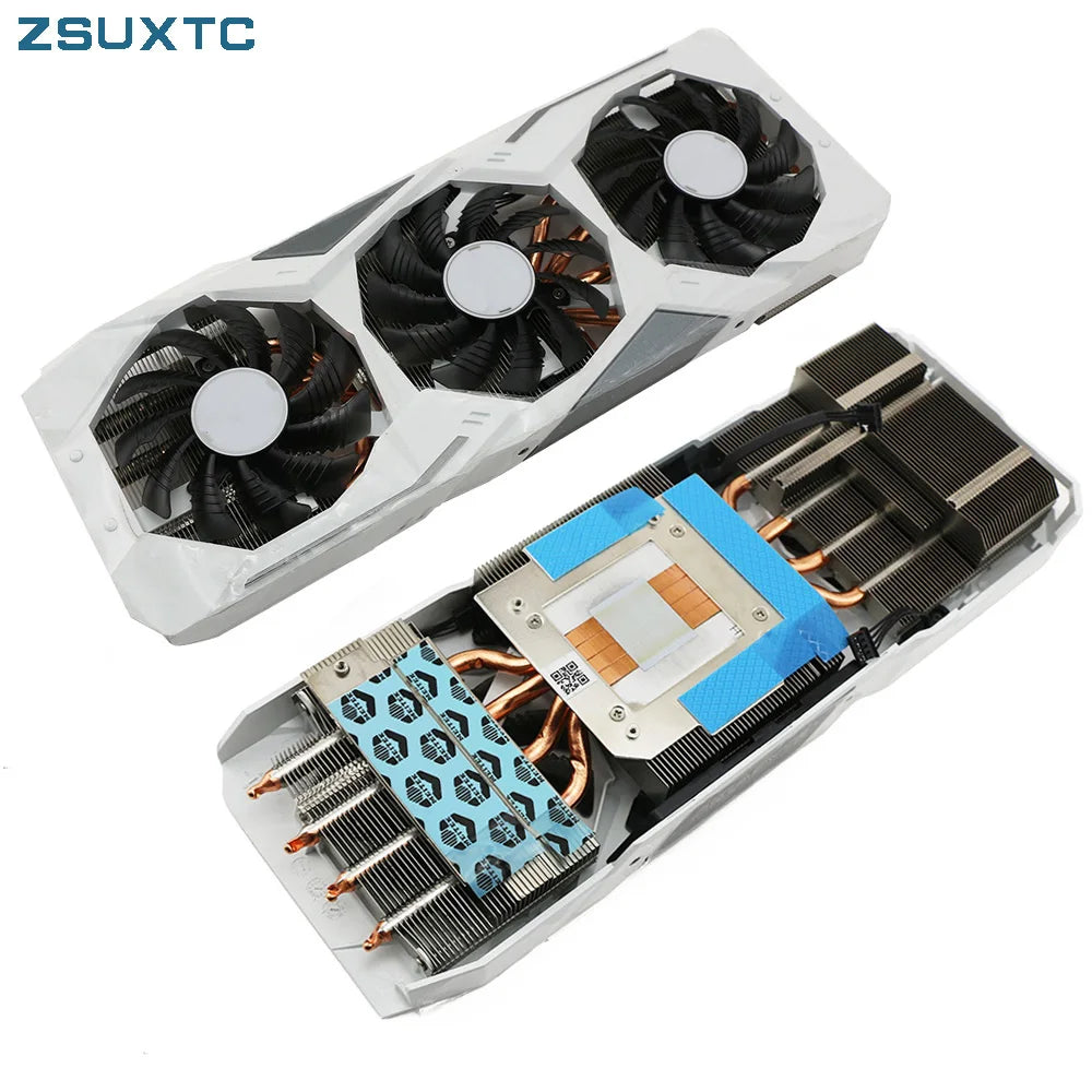 Dissipatore di calore di ricambio con ventola per scheda grafica RTX2060 S GIGABYTE RTX 2060 SUPER GAMING OC 3X BIANCO Dissipatore di calore per GPU