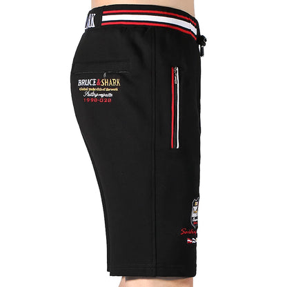Nuovi pantaloncini estivi da uomo con elastico in vita, sportivi Bruce&Shark, casual, alla moda, da palestra, traspiranti, per fitness e jogging, taglie forti.