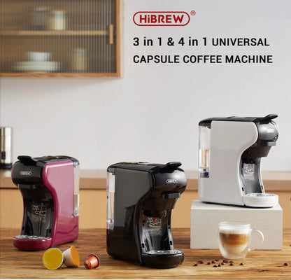 Macchina per caffè HiBREW 19 bar 4 in 1 calda e fredda capsule multiple espresso Cafetera Pod Coffee Maker Dolce Milk Nexpresso Powder H1A