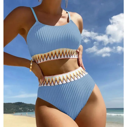 Sexy High Waist Bikinis 2026 Swimsuits Women's Swimwear Push Up Female Beach Swimming Wear Bathing Suits Bikini Set Pool Bather