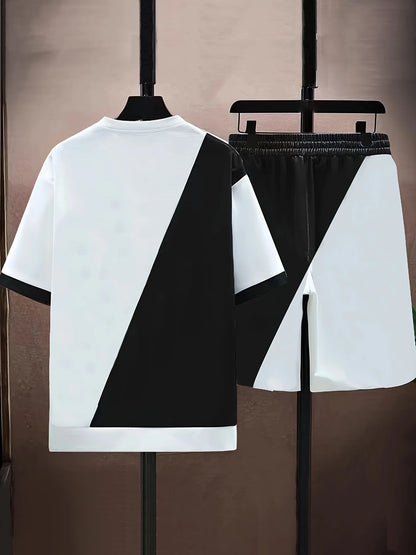 Il nuovo set da uomo per l'estate 2025 è elegante e alla moda con lettere stampate in 3D. È leggero, traspirante, morbido e confortevole.
