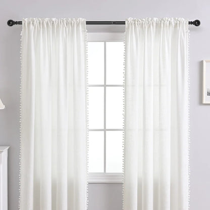 Adjustable Metal Curtain Rod Telescopic Poles with Bracket 70-120cm/120-210cm/160-300cm Multiple Colors