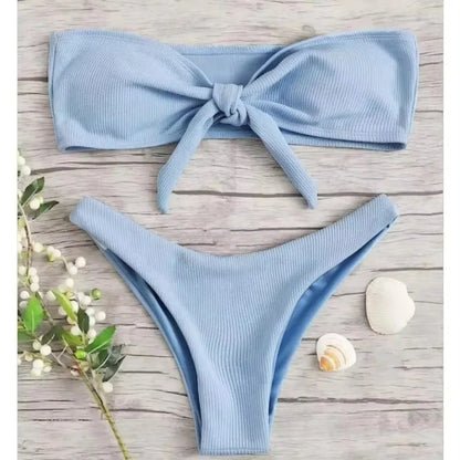 Slip bikini sexy da donna 2025, costume da bagno a vita bassa, tinta unita, perizoma, abbigliamento da spiaggia, costume da bagno brasiliano estivo