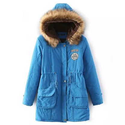 Johnature New Parkas Female Women Winter Hooded Coat Thickening Cotton Winter Jacket Womens Warm Parkas for Women Winter