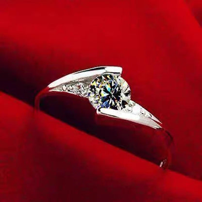 Anelli di lusso YHAMNI in oro bianco 18 carati, anello in argento massiccio 925 al 100%, fede nuziale con zirconi e diamanti di alta qualità per donna, regalo di gioielleria.