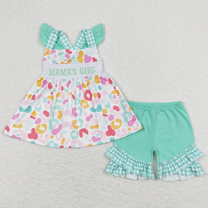 Saldi imperdibili Abiti estivi per bambine Completi estivi alla moda per bambini Abiti da boutique per bambine Abbigliamento carino per bambine piccole Completo a maniche corte