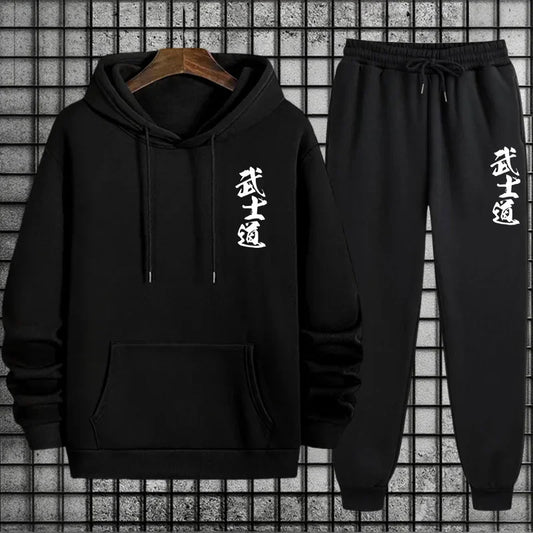 Nuovo arrivo 2025 Abbigliamento sportivo da uomo Felpa con cappuccio + pantaloni Tuta sportiva casual urbana Autunno Inverno Felpa da uomo alla moda tuta