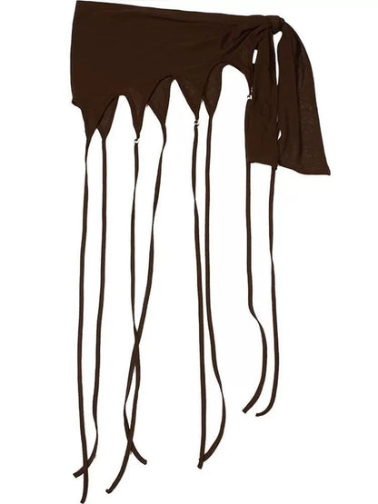 2025 Harajuku Women Fairy Tassels Skirts See Streetwear Irregular Bandage Skirt Sexy Grunge Trendy Mujer Faldas Y2k Aesthetic