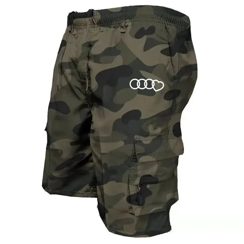 Nuovi pantaloncini cargo da uomo 2024, pantaloncini con multitasche, comodi, alla moda, casual, estivi, per attività all'aperto, abbigliamento sportivo mimetico.