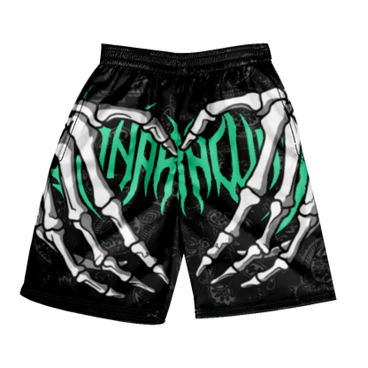 Pantaloncini da spiaggia classici estivi 2024 con teschio, nuovi modelli alla moda con stampa di mano scheletrica, pantaloncini da palestra per uomo e donna, ad asciugatura rapida, pantaloncini da ghiaccio.