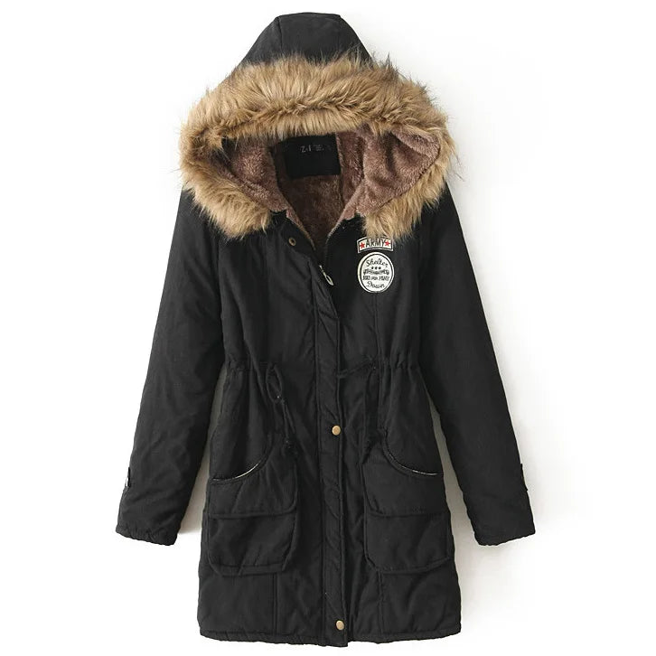 Johnature New Parkas Female Women Winter Hooded Coat Thickening Cotton Winter Jacket Womens Warm Parkas for Women Winter