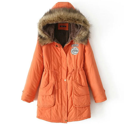 Johnature New Parkas Female Women Winter Hooded Coat Thickening Cotton Winter Jacket Womens Warm Parkas for Women Winter