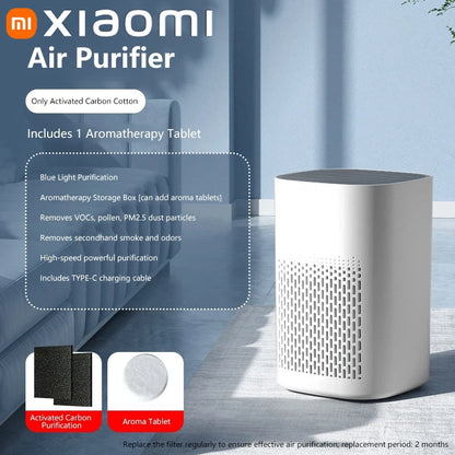 Xiaomi Air Purifier Smoke Odor Negative Ion Generator Household HEPA Air Purifier Efficient Purify Air Formaldehyde For Car Room
