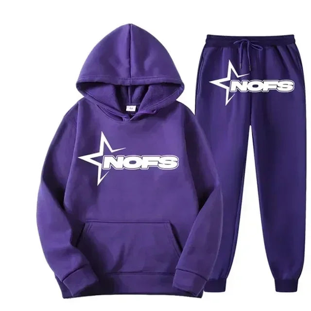 2025 uomo e donna della stessa tendenza moda felpa con cappuccio completo casual due pezzi giacca pantaloni marchio di moda stampa logo taglie S-3XL