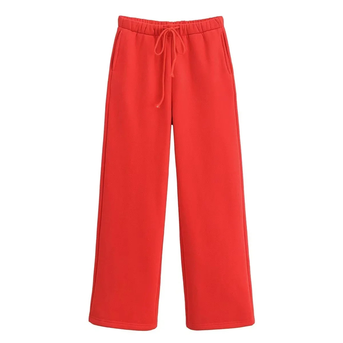 Completo da donna con felpa con cappuccio e cerniera, giacca e pantaloni a gamba dritta, in morbido misto cotone, importato dalla Cina