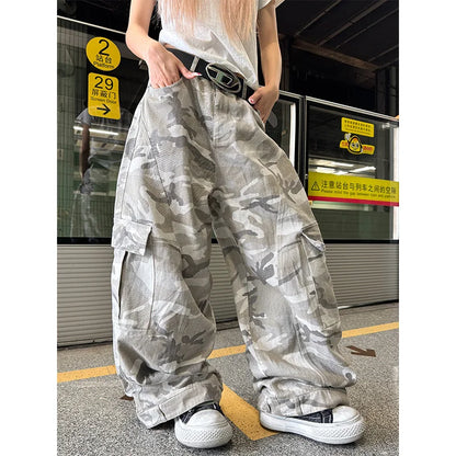 Pantaloni da uomo Y2K Harajuku Vintage Camouflage Pattern Pantaloni larghi casual Pantaloni da tuta Hip Hop Gotici Uomo Donna Pantaloni a gamba larga Streetwear
