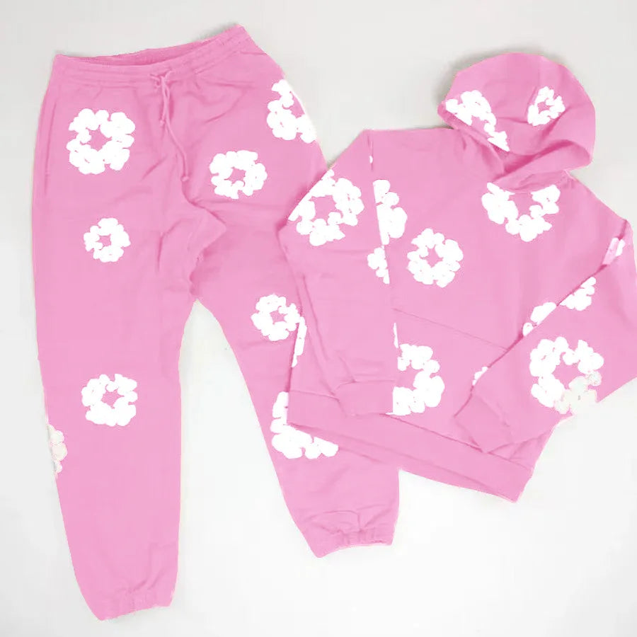 DENIM TEARS brand hot selling new fashionable foam cotton printed hoodie, European and American fashionable men's sports suit