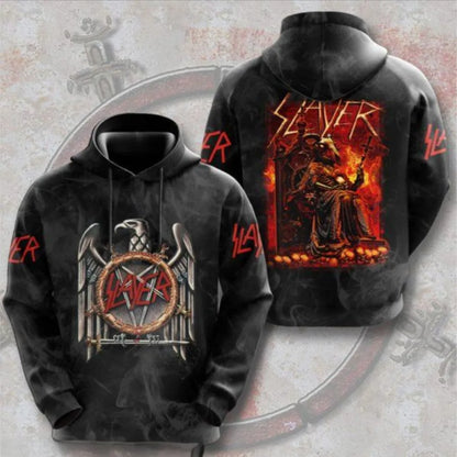 Felpe da uomo alla moda, felpe rock band Slayer, felpe con stampa 3D, uomo e donna, felpa hip hop, pullover oversize streetwear, felpa Y2k