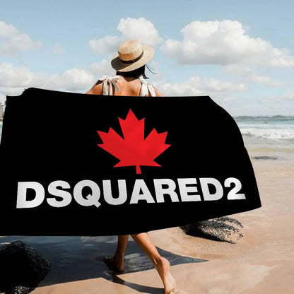 Asciugamano da spiaggia/nuoto con logo D-Dsquared2 in stile anime, morbido e assorbente, ideale come regalo per bambini, perfetto per viaggi e campeggio.
