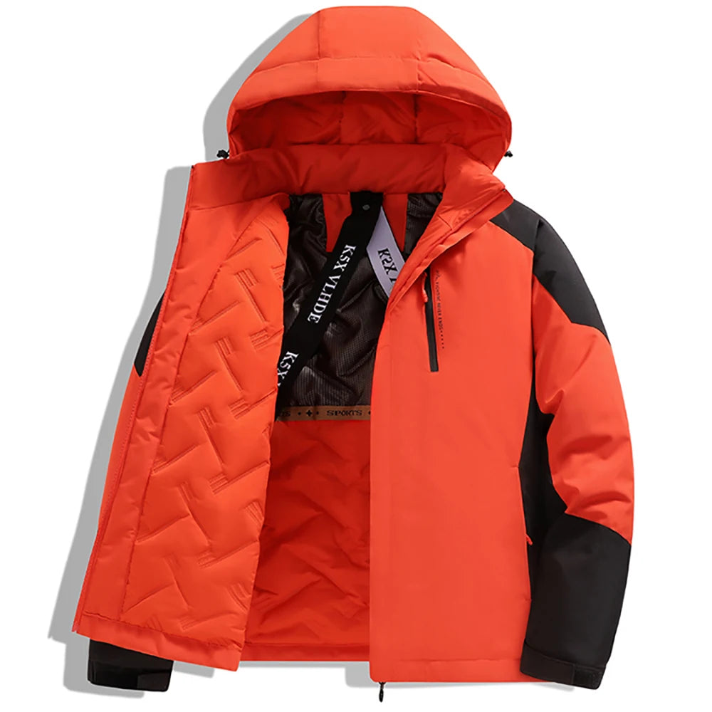 Giacca invernale da uomo di grandi dimensioni, impermeabile e imbottita in cotone, taglie dalla S alla 6XL, con imbottitura in cotone grafene spessa e calda.