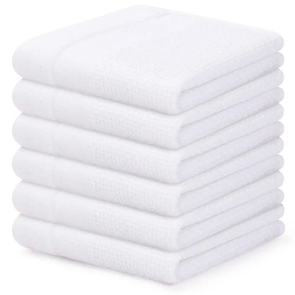 Homaxy Kitchen Cotton Towels Honeycomb Breathable 100% Cotton Dish Cloths Reusable Absorbent Household Washable Cleaning Cloths