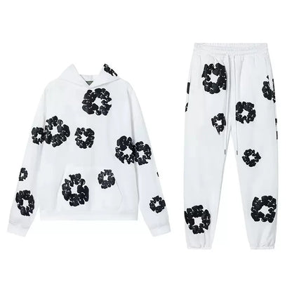 DENIM TEARS brand hot selling new fashionable foam cotton printed hoodie, European and American fashionable men's sports suit