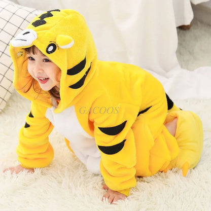 Set di pigiami Kigurumi per bambini e bambine, pigiami panda unicorno per donne, pigiami pigiama tutina gatto per adulti, pigiami invernali caldi per bambini