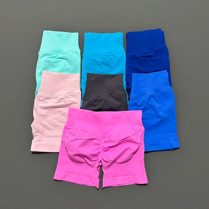 Pantaloncini sportivi HISTELLO Impact Shorts da 4,5" da donna, ideali per yoga, yoga, fitness, palestra, leggings elasticizzati, allenamento e sport.