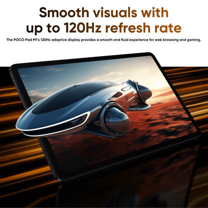 Nuovo tablet POCO Pad M1 versione globale con Snapdragon 7s Gen 4, display da 12,1" a 120Hz con risoluzione 2.5K, batteria da 12000 mAh con ricarica rapida da 33 W, 8 GB di RAM e 256 GB di memoria interna.