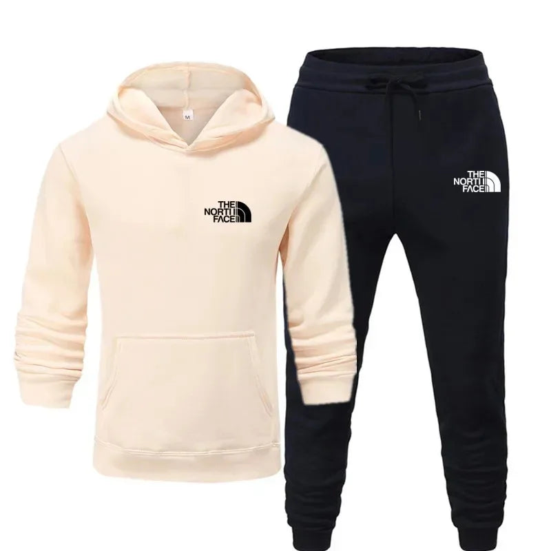Autumn and winter hot selling men's and women's casual sports outdoor jogging hoodie set, sports hoodie and sports pants set