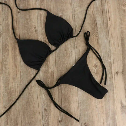 Costume da bagno estivo da donna, bikini sexy, set bikini push-up con reggiseno imbottito e perizoma, due pezzi, costume da bagno da spiaggia, costumi da bagno sexy da donna