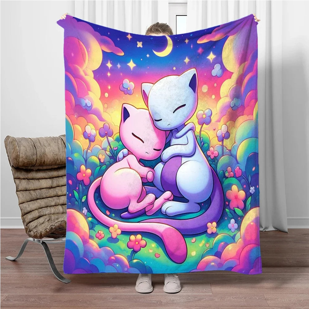 Japan Cartoon Charizard Pokemon Children Warm Soft Blankets for Sofa Bed Cover Blanket Suitable for Birthday Souvenir Gifts