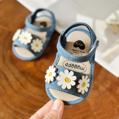 Sandali estivi per neonate, scarpe per neonati e bambini piccoli, primi passi, scarpe da culla.