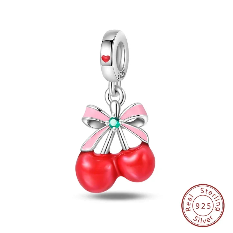 Anello romantico in argento sterling 925 con rosa, ideale per coppie, perfetto come proposta di matrimonio o per San Valentino. Ciondoli e perline adatti a collane e bracciali, perfetti per creare gioielli fai da te e regali.