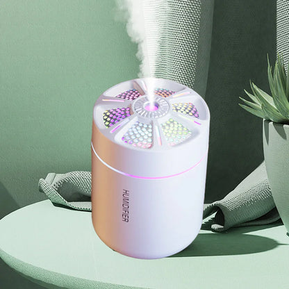Mini umidificatore d'aria da 180 ml, diffusore di aromaterapia con oli essenziali, spray per aromaterapia, umidificatore silenzioso per casa, camera da letto e auto.