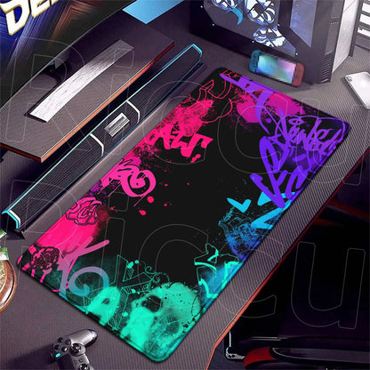 HD 400x900mm Street Graffiti Art Gaming Mouse Pad Table Pad Mousepad XXL Computer expand Rubber accessories Keyboard Desk mat