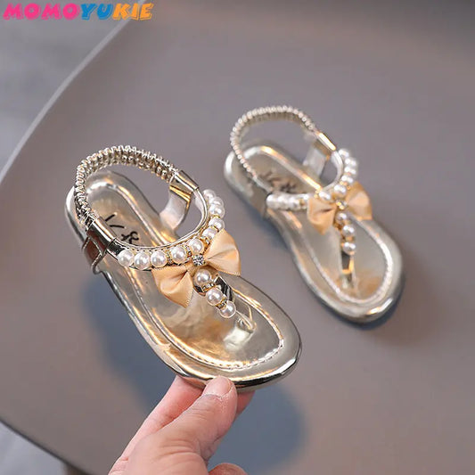 Scarpe estive da bambina, ballerine con perline, scarpe da principessa, scarpe da ballo per neonati, sandali per bambini, scarpe da matrimonio per bambini, rosa