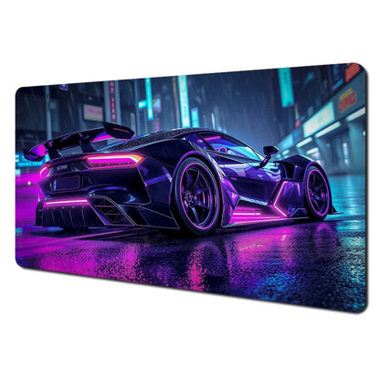 Ukiyo-e style sports cars and fantastical landscape large Mouse Pad Desk Mat pc accessories Gaming pad office rug Mouse carpet