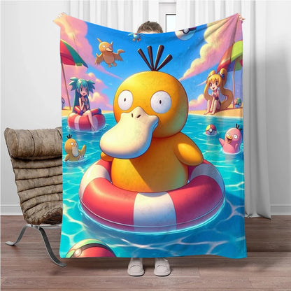 Coperte calde e morbide per bambini con Charizard dei cartoni animati giapponesi, perfette come copridivano, copriletto o regalo di compleanno.