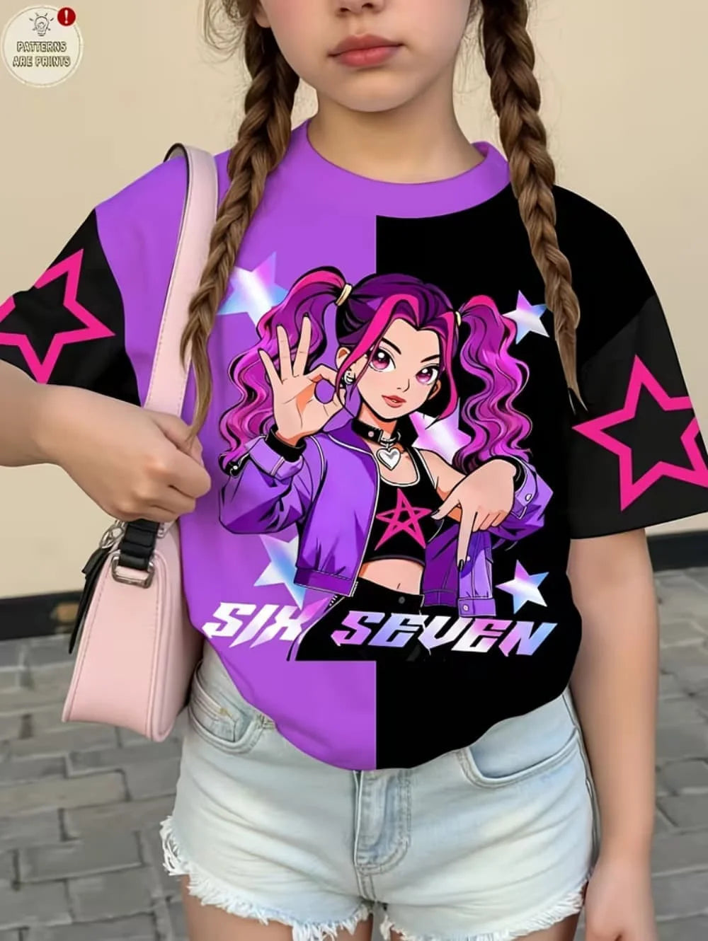 Magliette per bambini con stampa grafica di cartoni animati Kpop, regalo divertente per i fan, magliette Harajuku, top estivi a maniche corte, abbigliamento per bambini