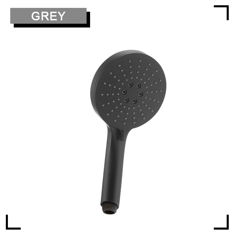 Black Shower Column Set Bathroom Accessories Shower Head  Wall Mount Slider Adjustable Shower Head Rail Lift Slide Mount