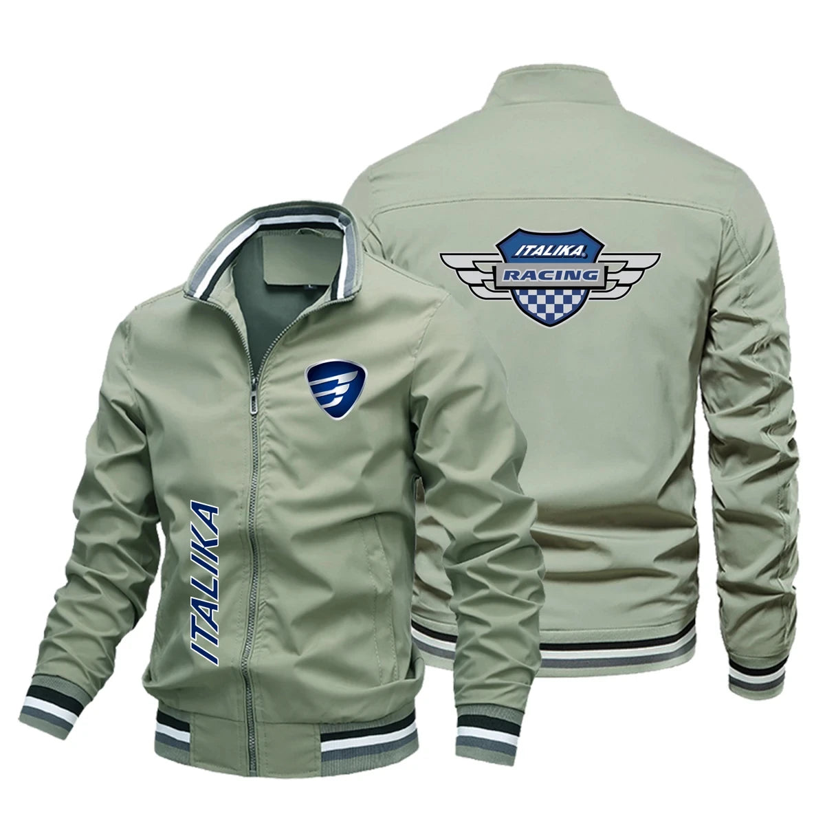 Giacca da corsa ITALIKA con logo da motociclista alla moda, giacca sportiva antivento da ciclismo, abbigliamento da uomo, giacca copribici hip-hop
