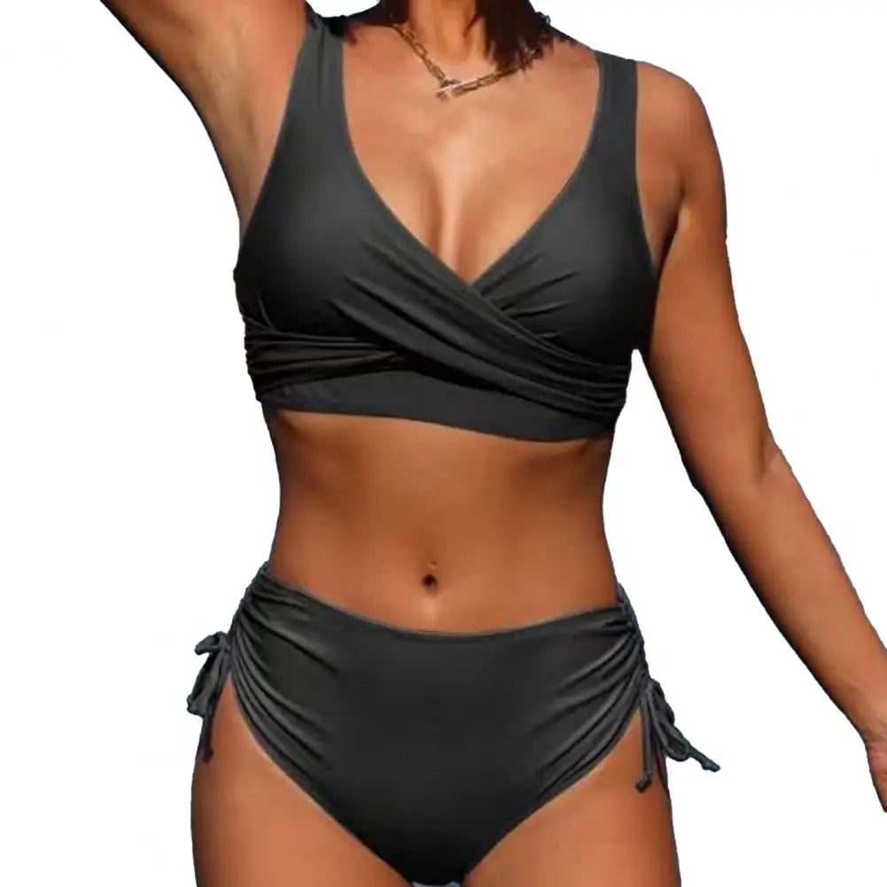Sexy High Waist Bikinis 2024 Bandage Swimwear Women Swimsuit Female Bikini Set Print Bodysuit Bathing Suit Summer Biquini XXL
