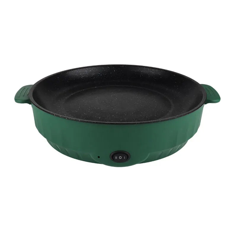 Padella elettrica multicooker 220V per uso domestico, barbecue, frittura di pesce, bistecca, padella antiaderente, macchina per cucinare
